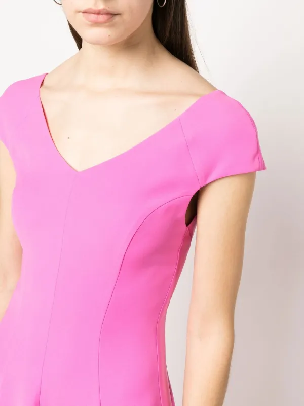 Emporio Armani Cut out-back Midi Dress | Pink | FARFETCH