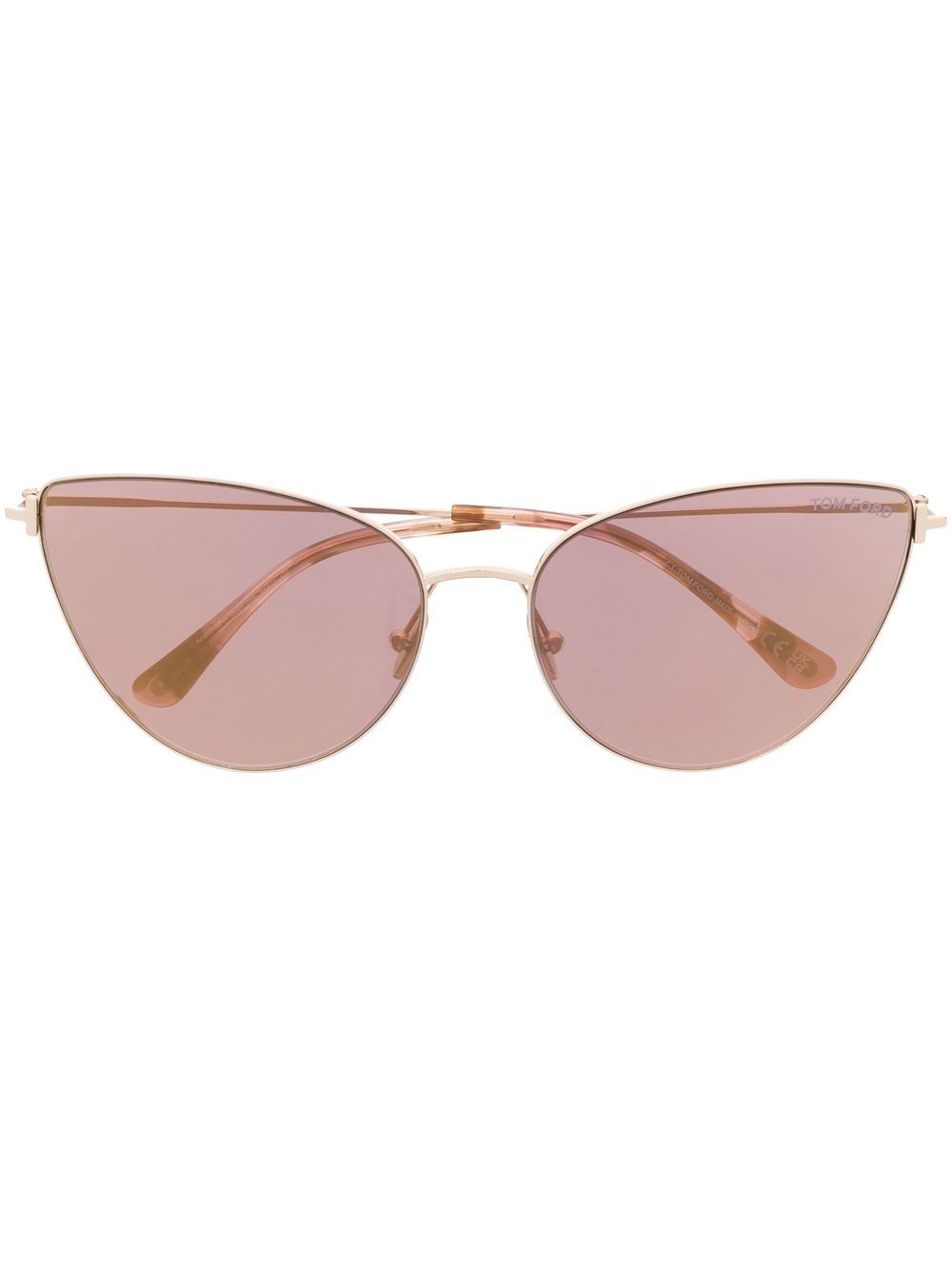 Shop Tom Ford Cat-eye Frame Logo Sunglasses In Pink