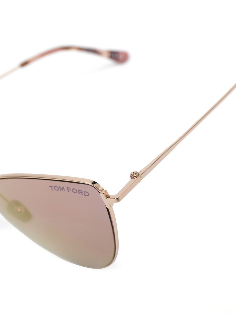 Shop Tom Ford Cat-eye Frame Logo Sunglasses In Pink