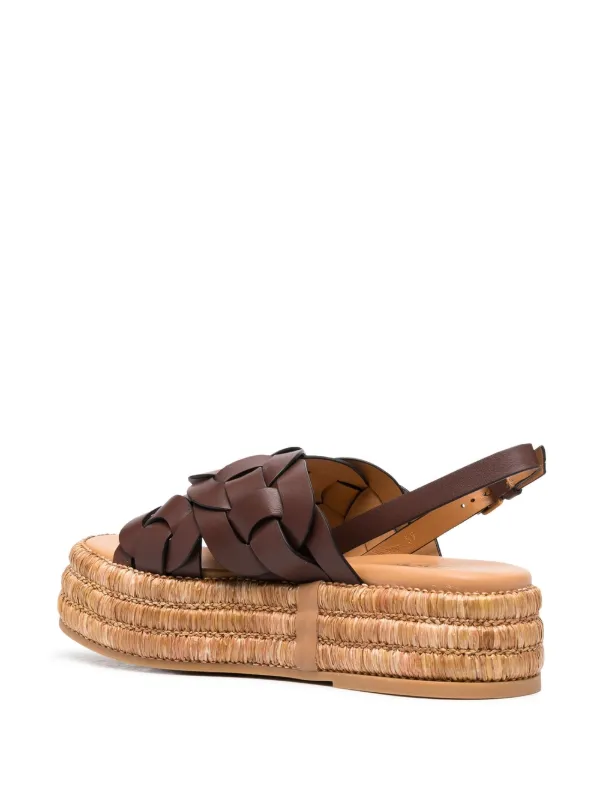 Tod's 60mm Leather Espadrilles Brown FARFETCH