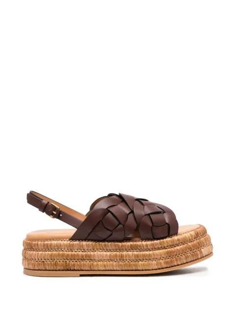 Tod's alpargatas entretejidas con tacón de 60mm 