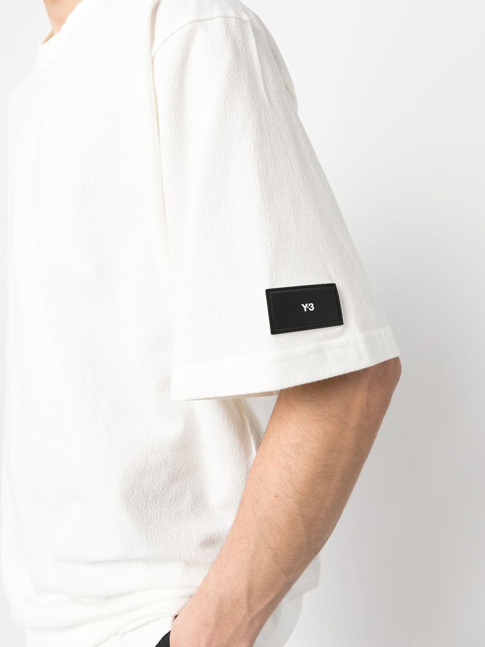 Shop Y-3 Logo-patch T-shirt In Weiss