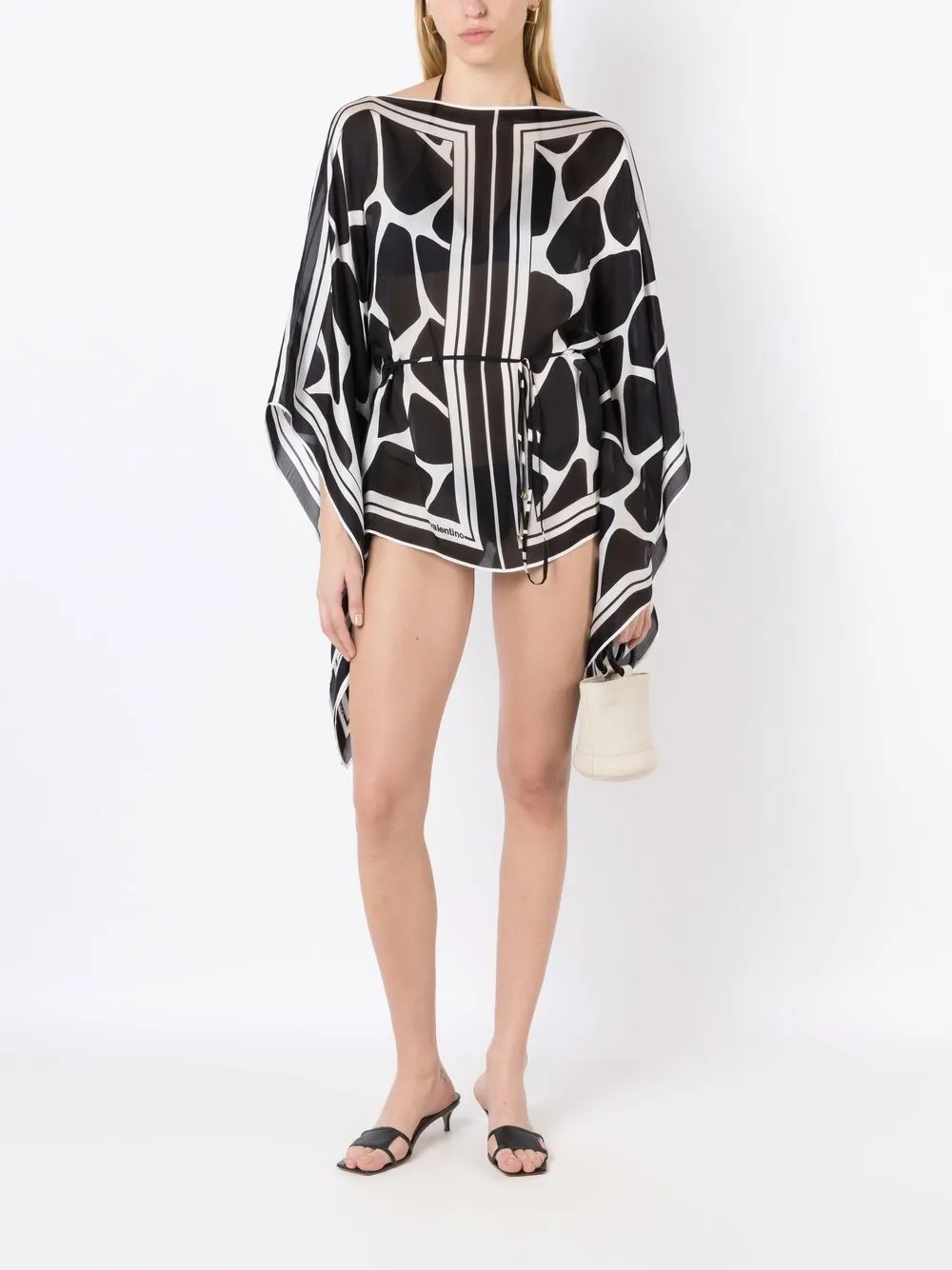 Valentino Garavani Zijden cover-up Zwart