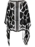 Valentino Garavani two-tone silk cover-up - Black