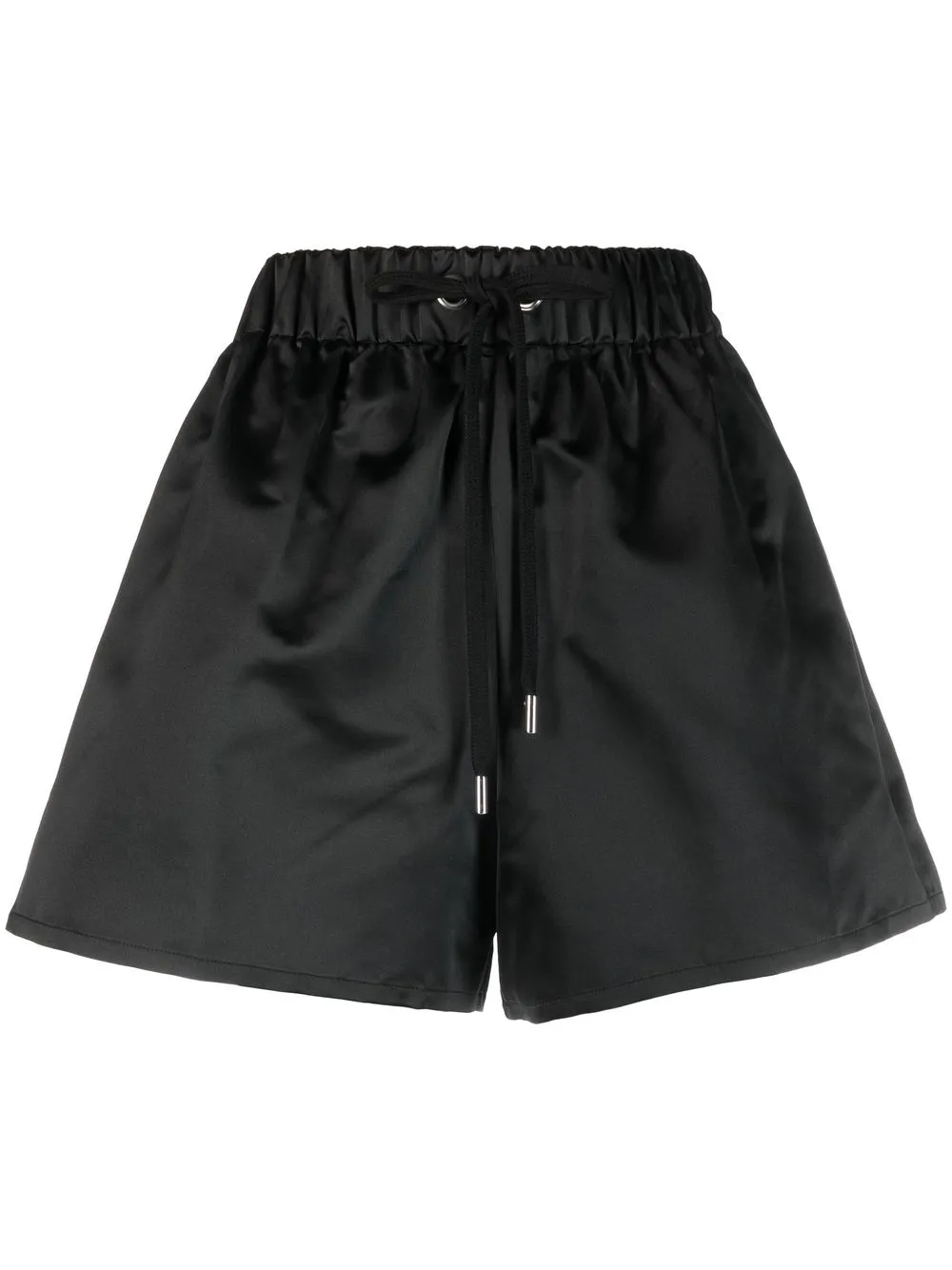 

SA SU PHI high-waisted silk mini shorts - Black