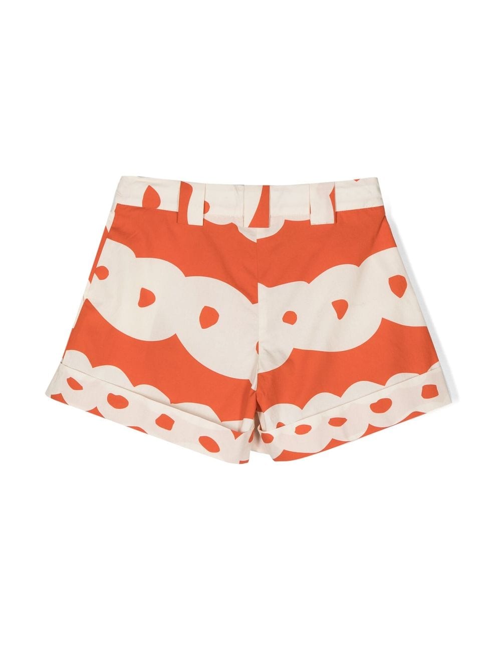 Mi Mi Sol Shorts met grafische print - Oranje