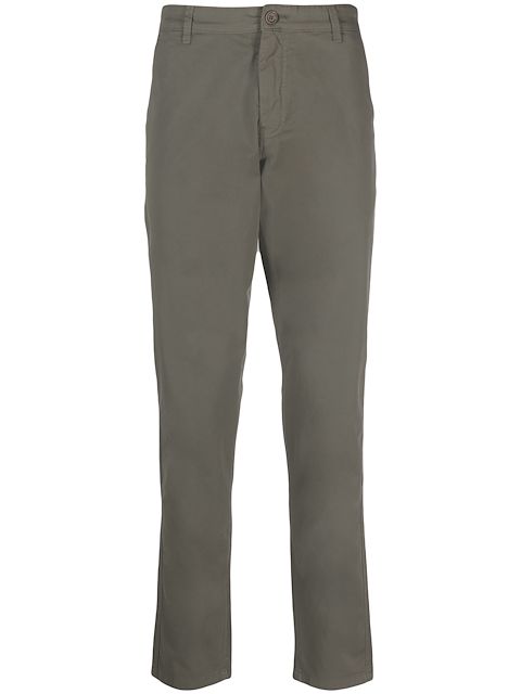 ASPESI high-waisted straight-leg cotton trousers 