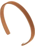 Jennifer Behr Lucy silk headband - Brown