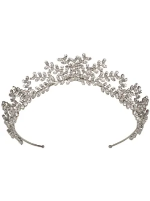 Dolce & Gabbana crystal-embellished Tiara Headband | Silver | FARFETCH