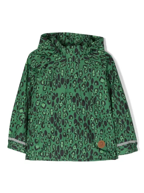 Mini Rodini impermeable Edelweiss con estampado de leopardo