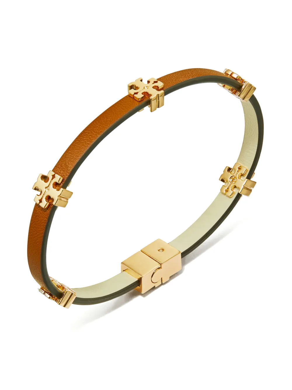 Tory Burch Armband met logo - Bruin