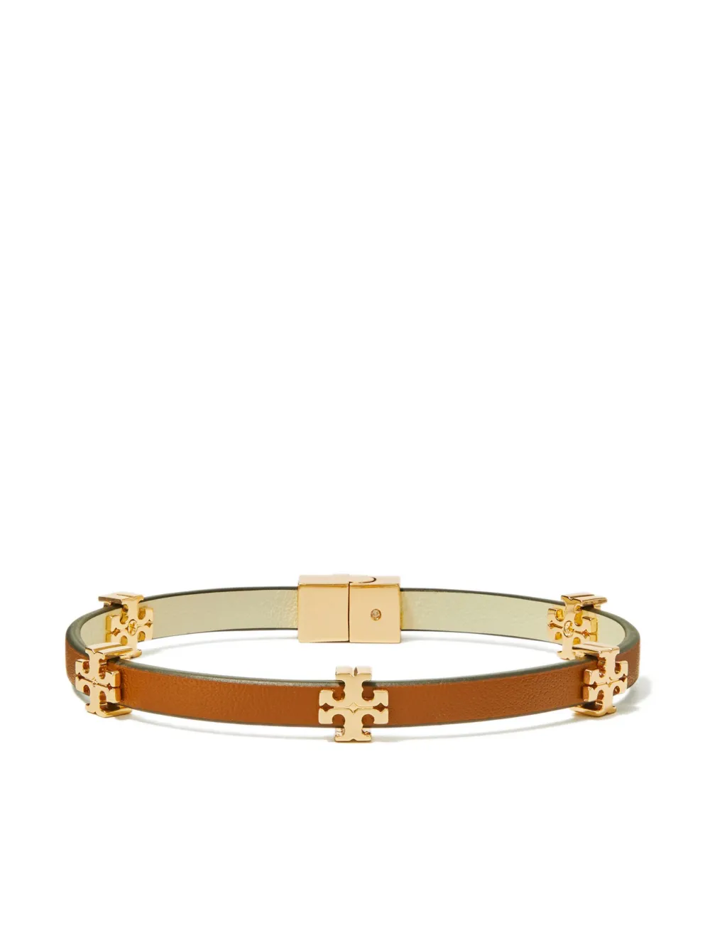 Tory Burch ロゴ ブレスレット - ブラウン Tory Burch ロゴ ブレスレット - ブラウン