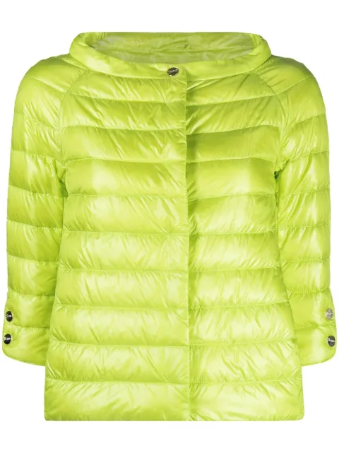 Herno Aminta quilted three-quarter sleeve jacket
