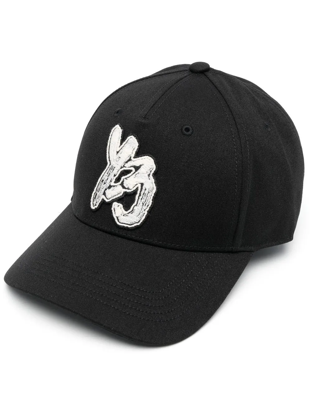 

Y-3 logo patch baseball cap - Black