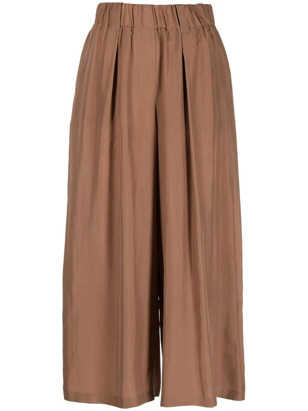 

Alysi silk palazzo pants - Brown