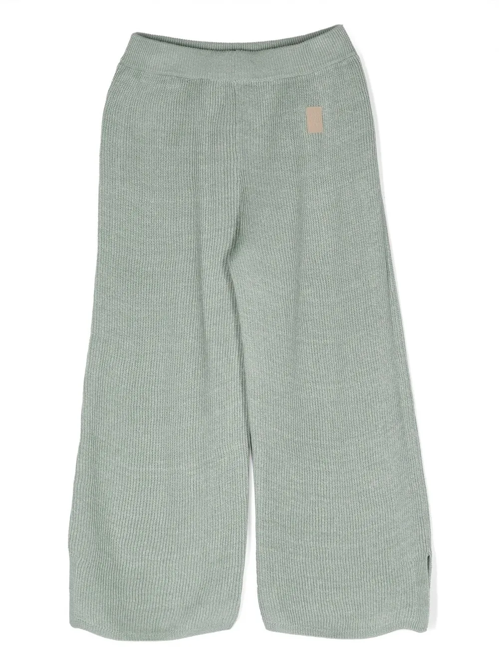 

Eleventy Kids knit wide-leg trousers - Green