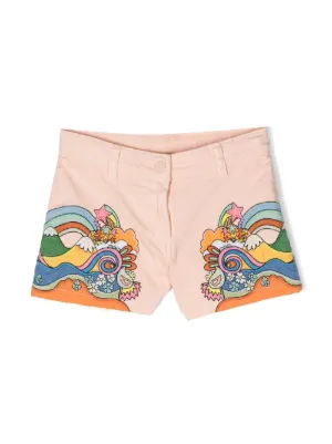 Stella McCartney Kids スターパターン ショートパンツ | ピンク