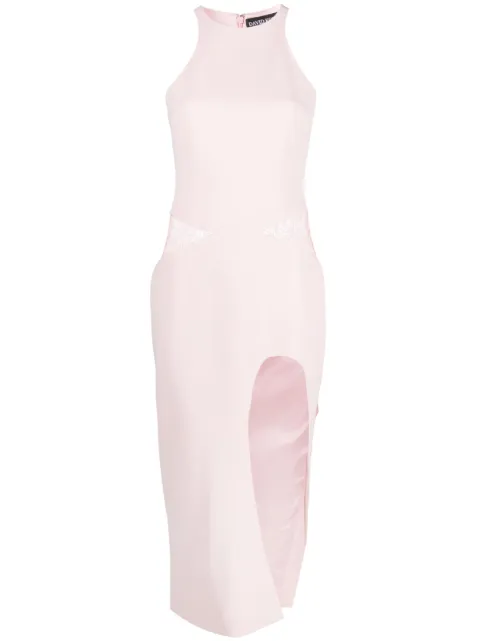 David Koma front-slit midi dress