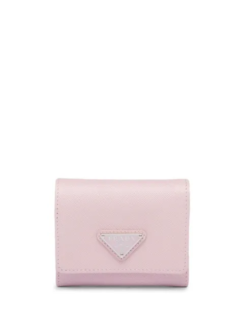 Prada triangle-logo Saffiano leather wallet