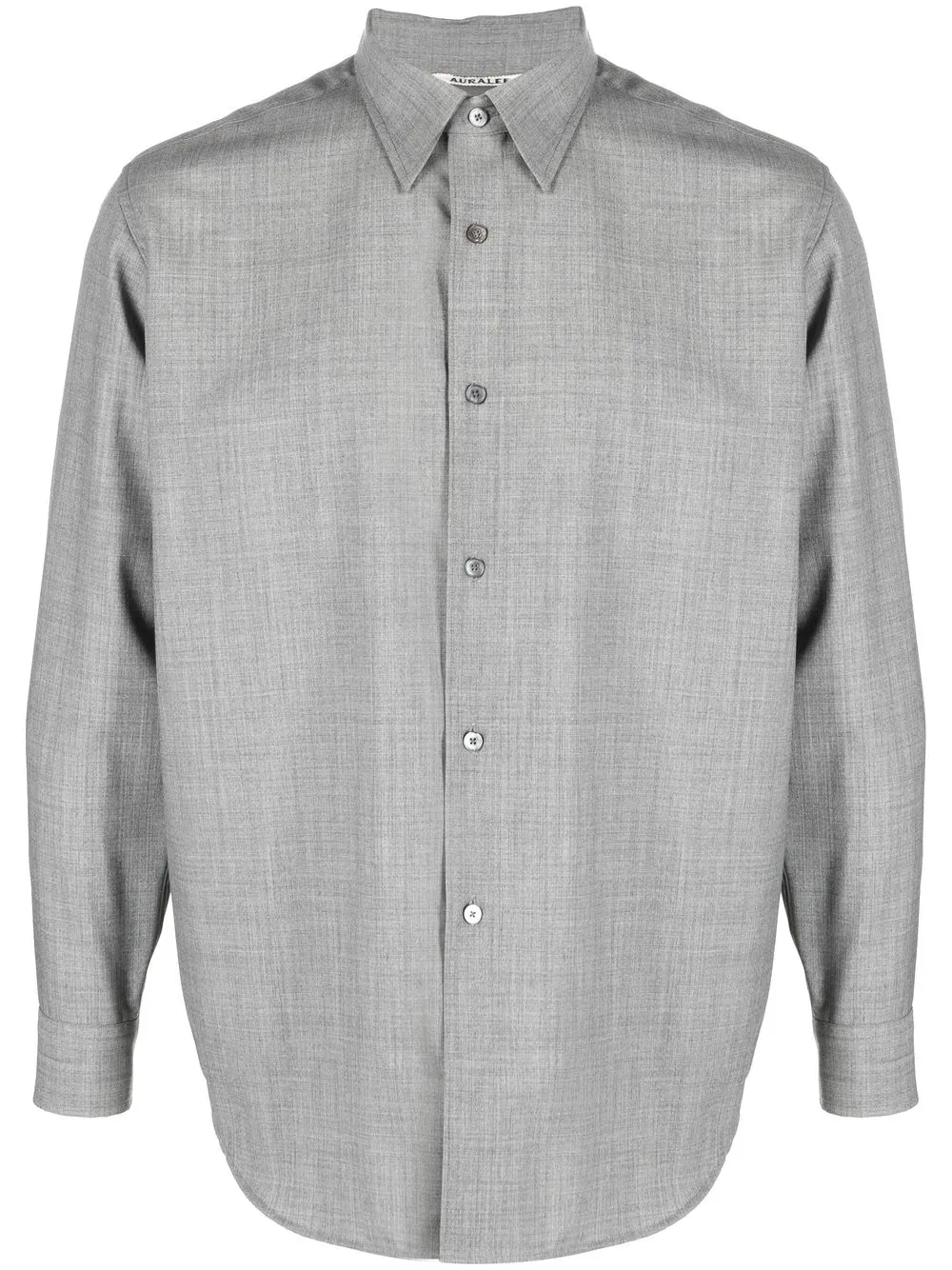 

Auralee long-sleeve wool shirt - Gris