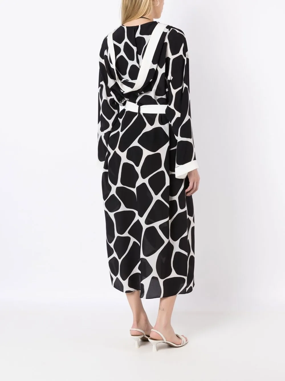 Valentino Garavani Wikkelrok met dierenprint Zwart