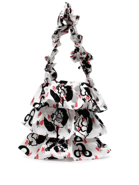 Chopova Lowena ruffle-detail layered shoulder bag