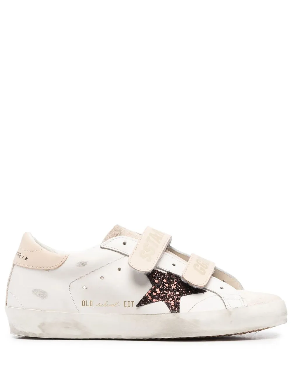 Golden Goose Old School Logo-appliqué Sneakers In Multicoloured