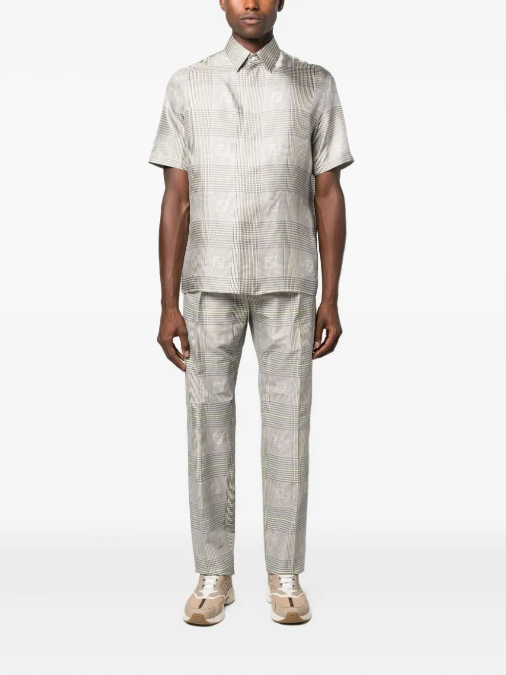 FENDI Seidenhemd mit Prince of Wales-Karo | Image 2