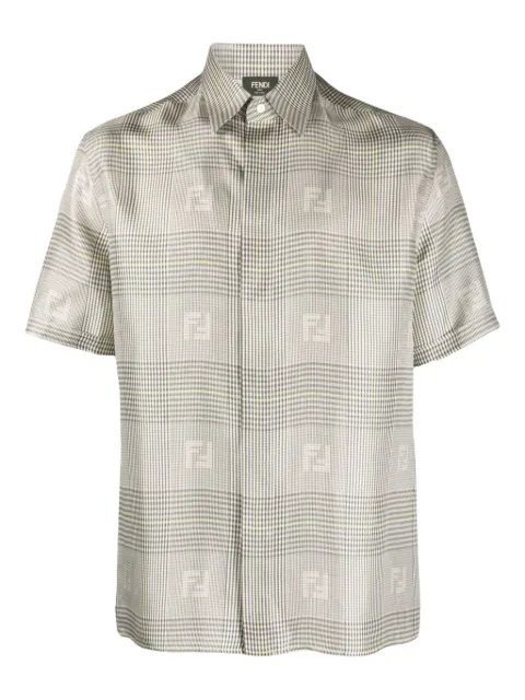 FENDI chemise à motif prince de galles
