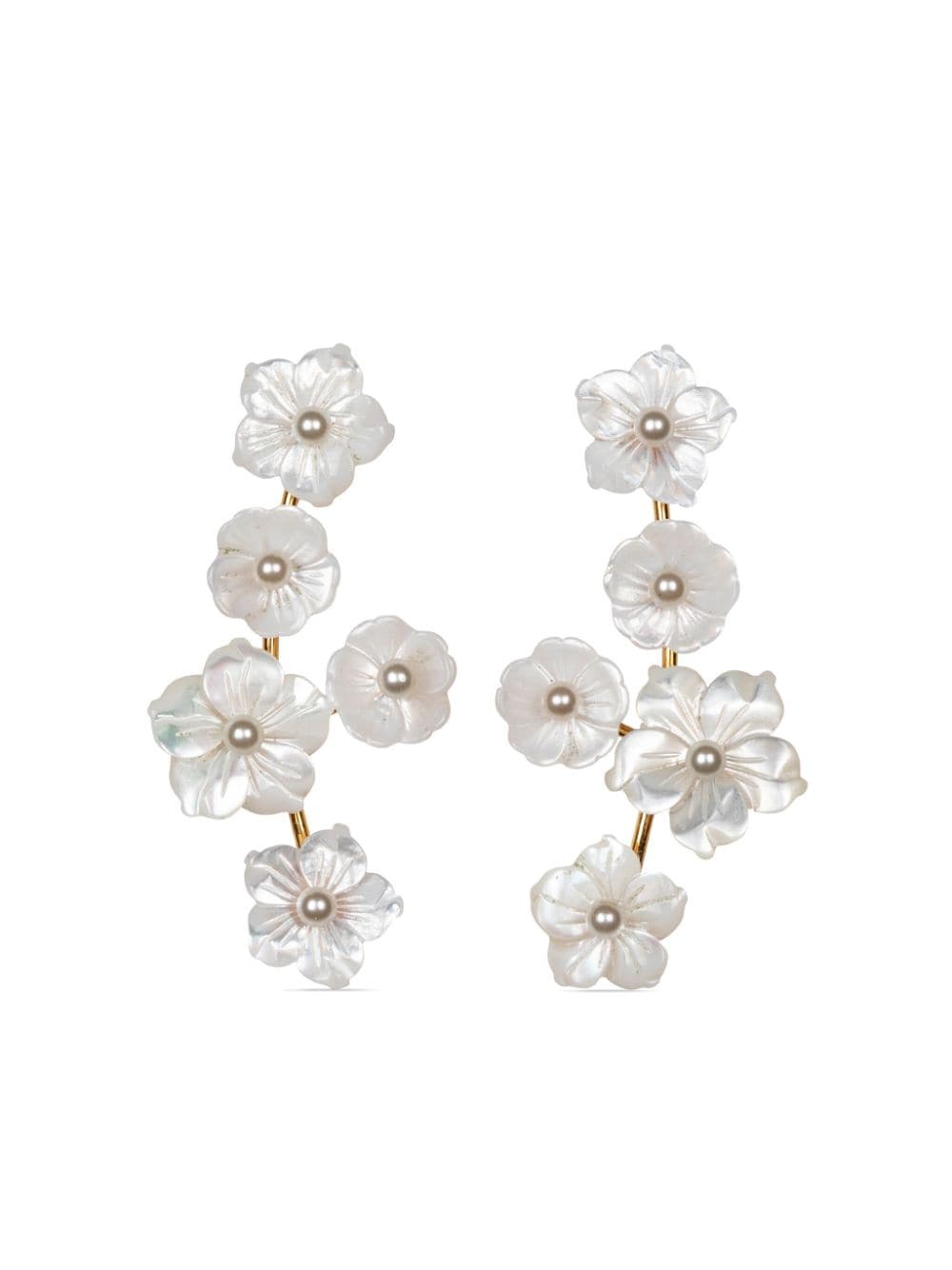 Jennifer Behr Zaria Floral Earring - Farfetch