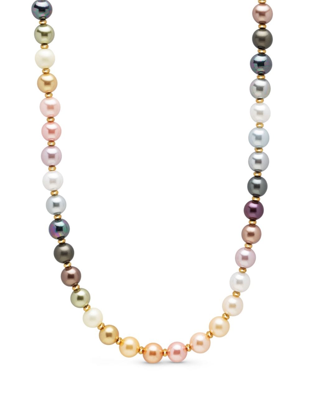 Nialaya Jewelry Gold-plated Pearl Necklace In Pink