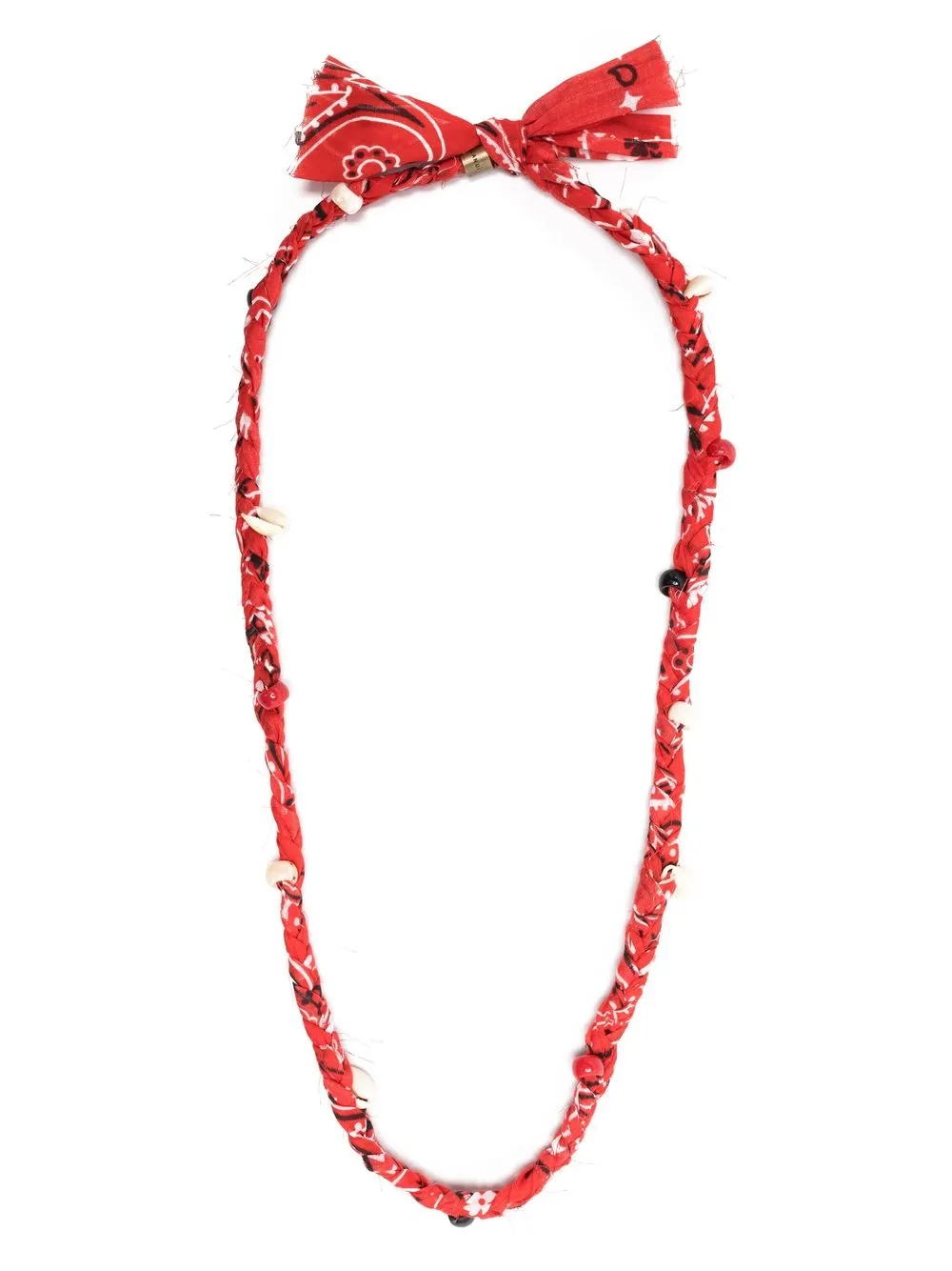 

Alanui braided charm necklace - Red