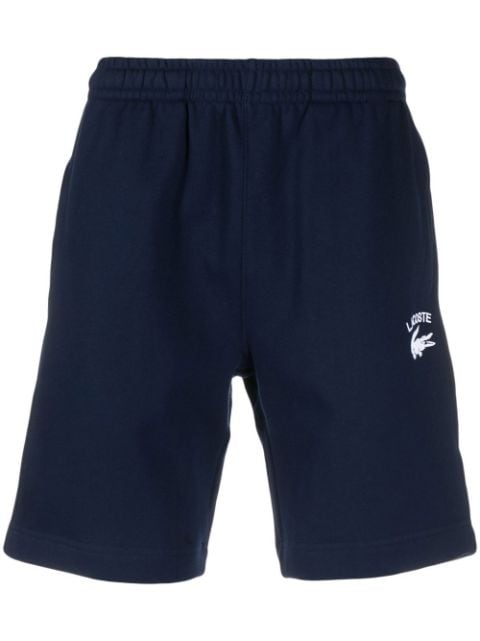 Lacoste - logo-patch cotton track shorts