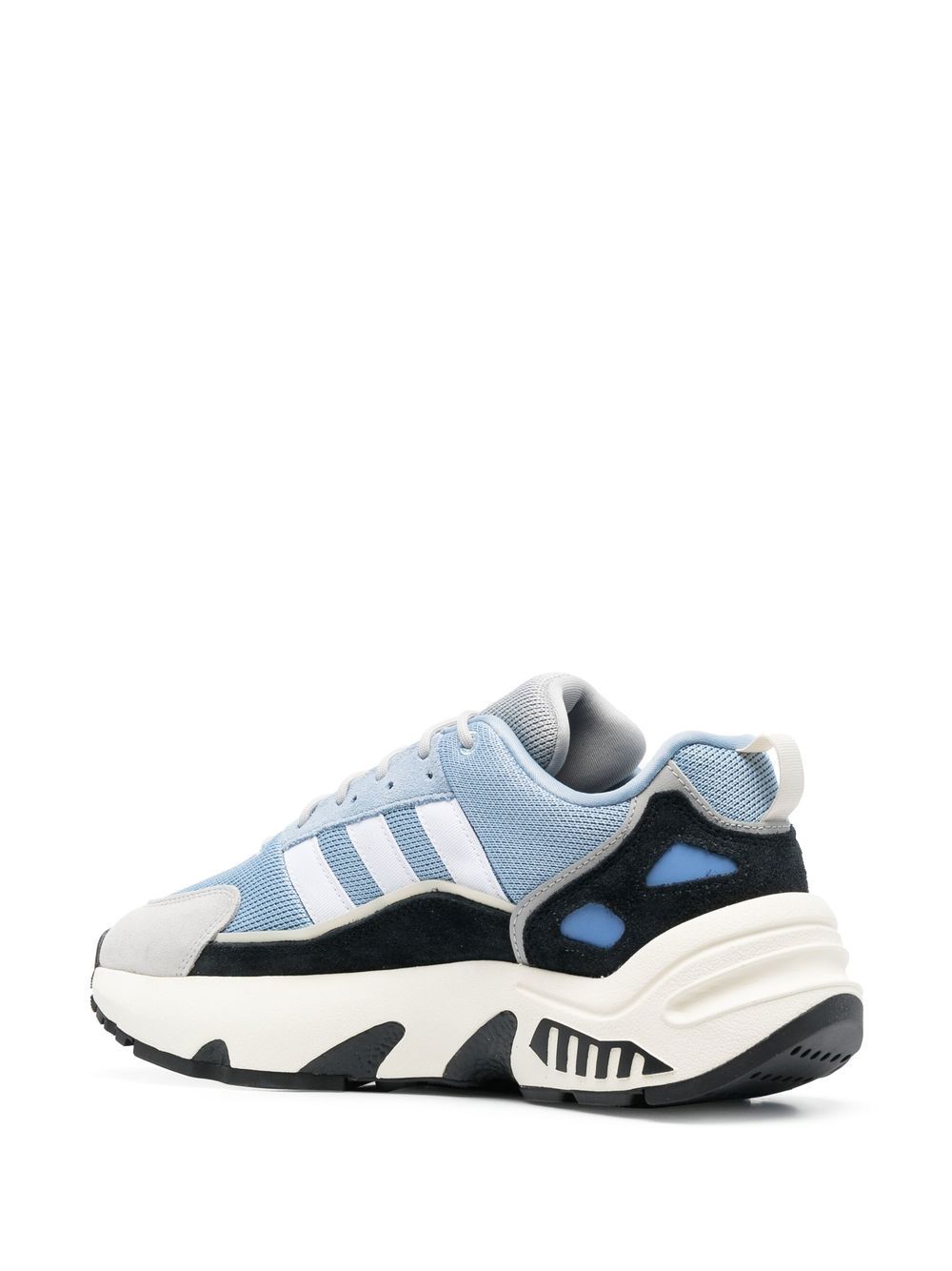 Shop Adidas Originals Mesh Panelling Sneakers In Blue