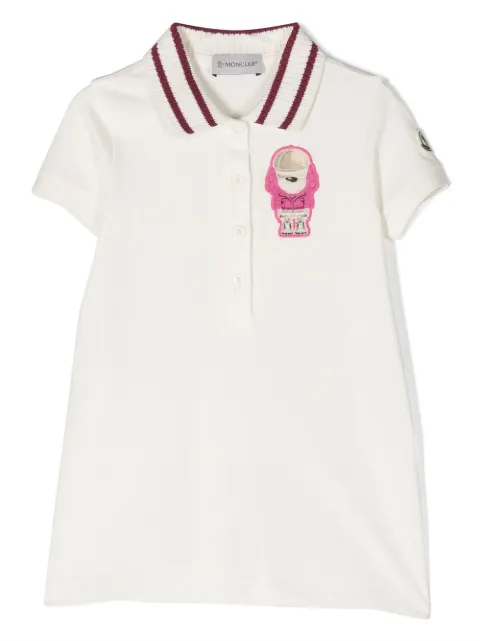 Moncler Enfant logo-patch short-sleeve dress