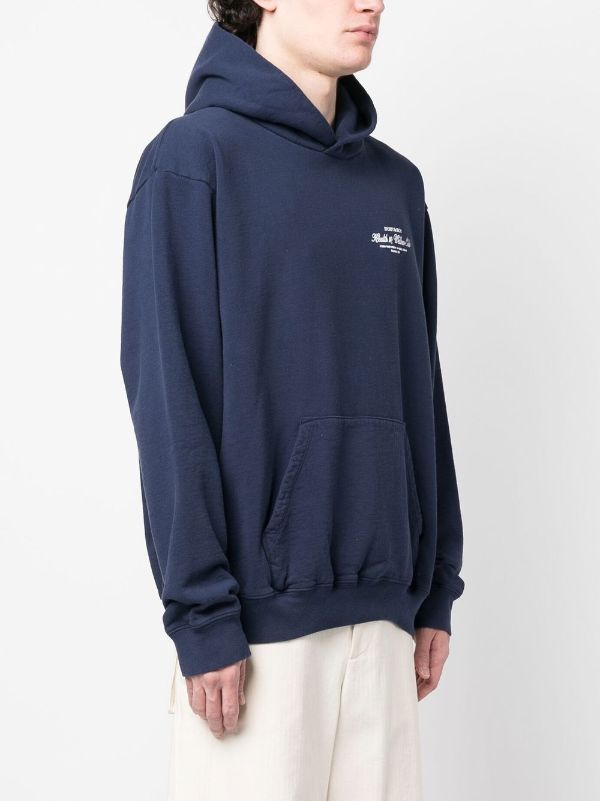 Oversized blue outlet hoodie