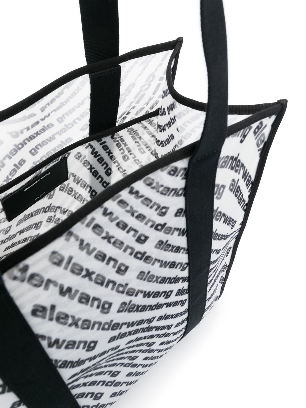 Shop Alexander Wang Logo-print Big Tote Bag In White