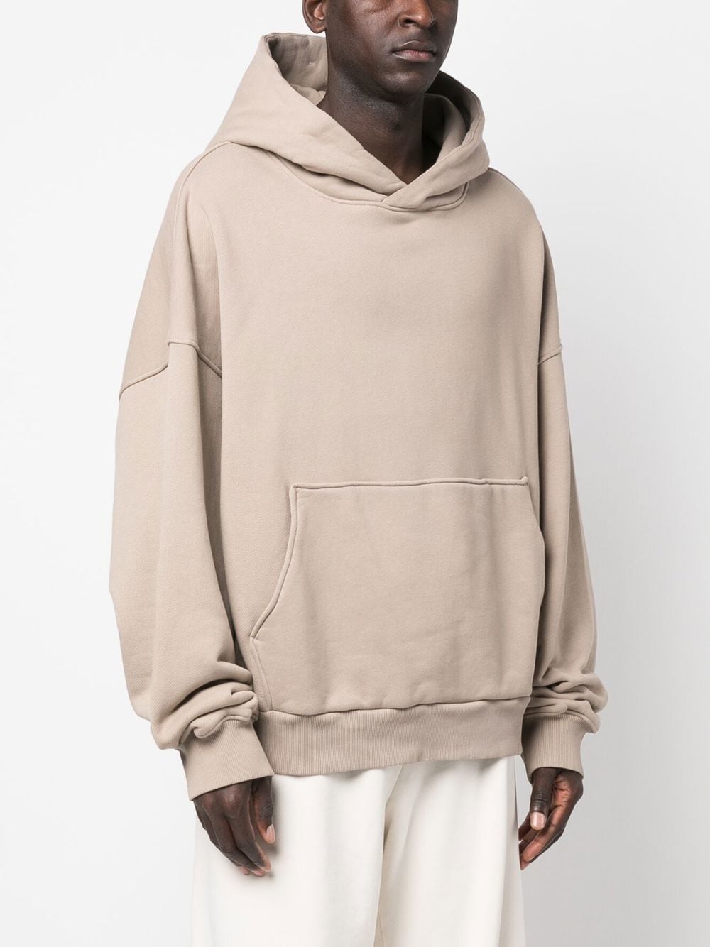 Shop A Paper Kid Slouchy Cotton Hoodie In Brown