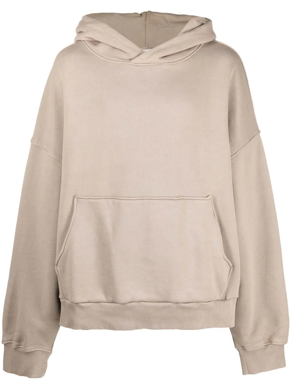 

a paper kid slouchy cotton hoodie - Brown