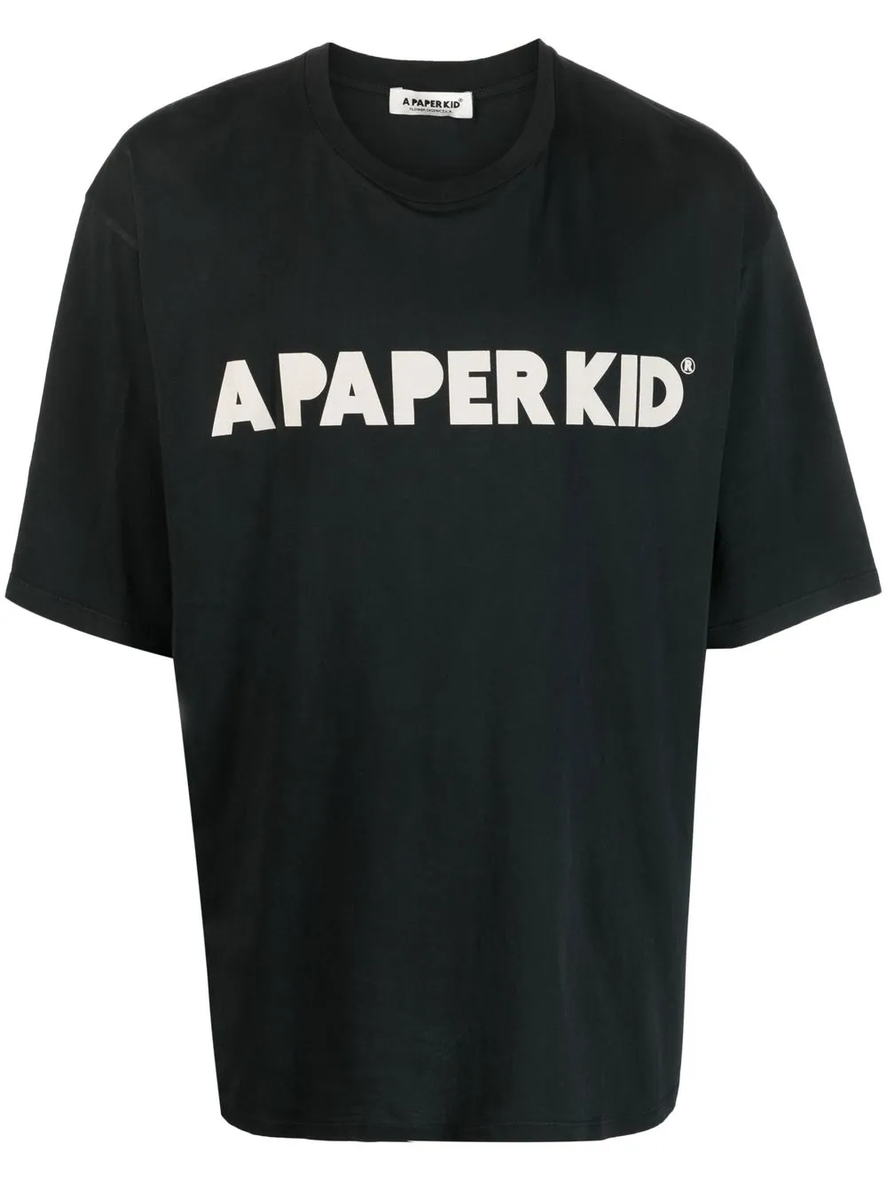 

a paper kid logo-print T-shirt - Black