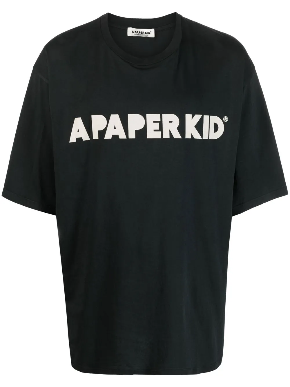 a paper kid t-shirt à logo imprimé - noir