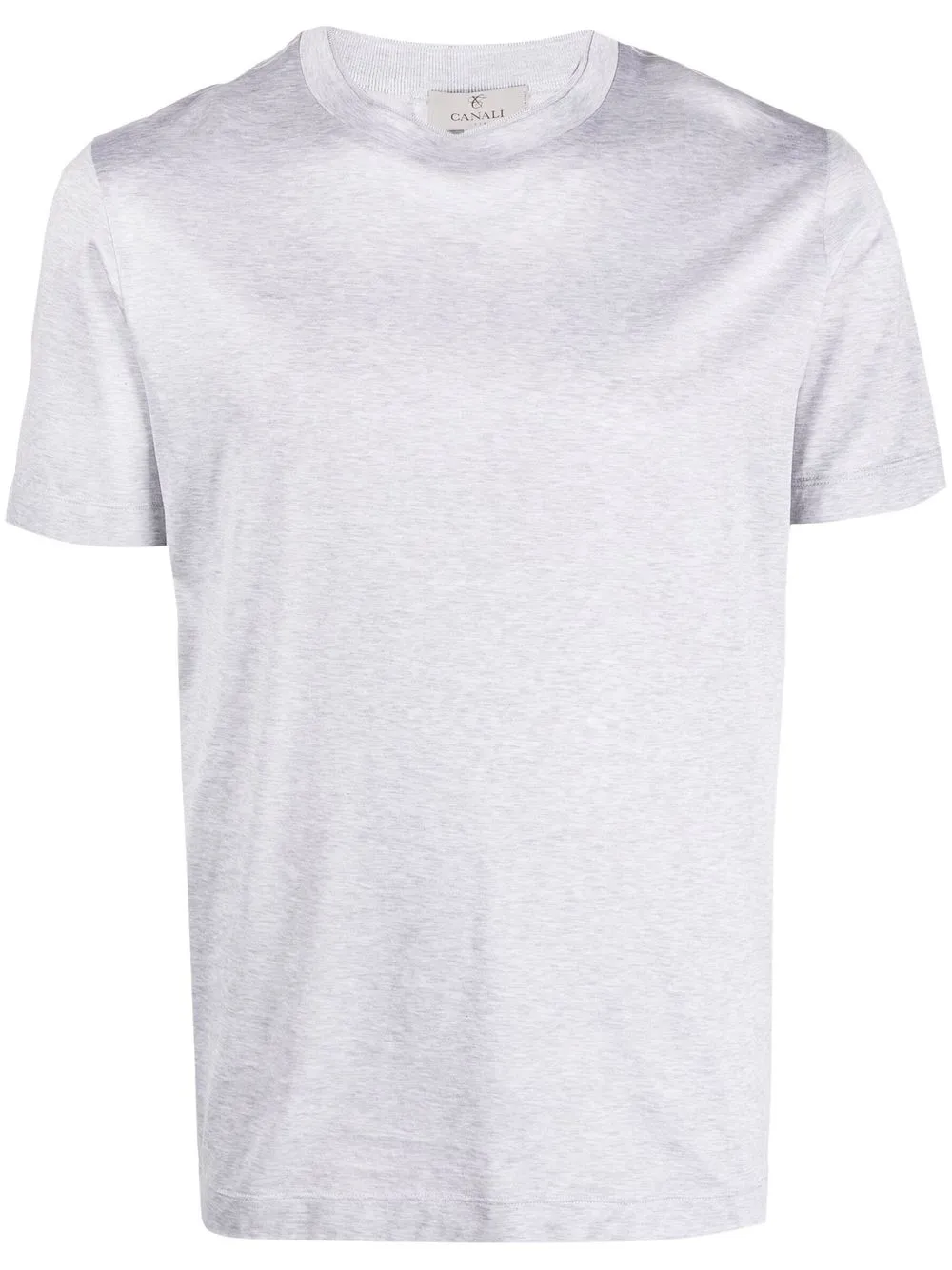 Canali Melange Grey Cotton T-shirt