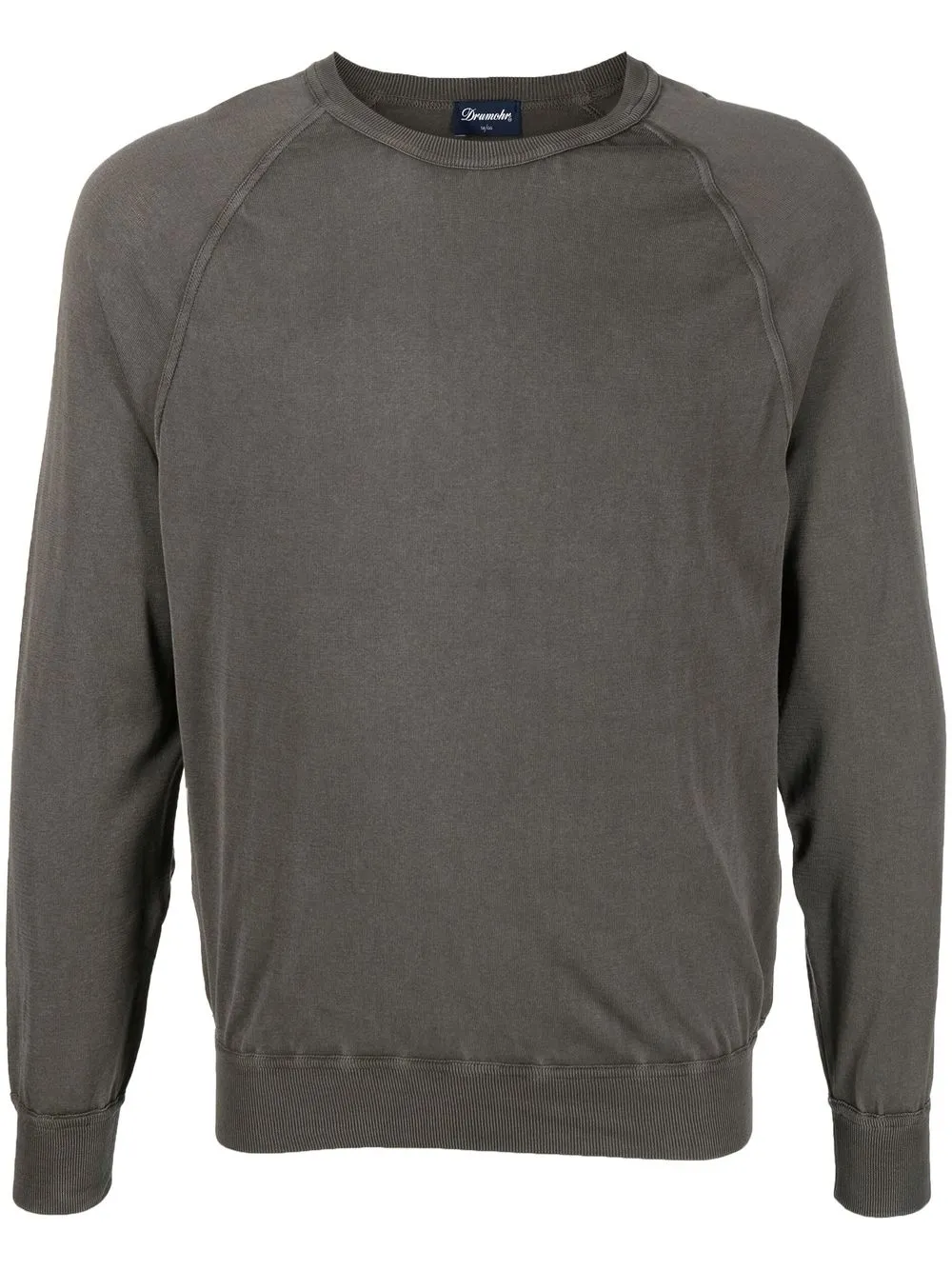 

Drumohr raglan-sleeve cotton jumper - Grey