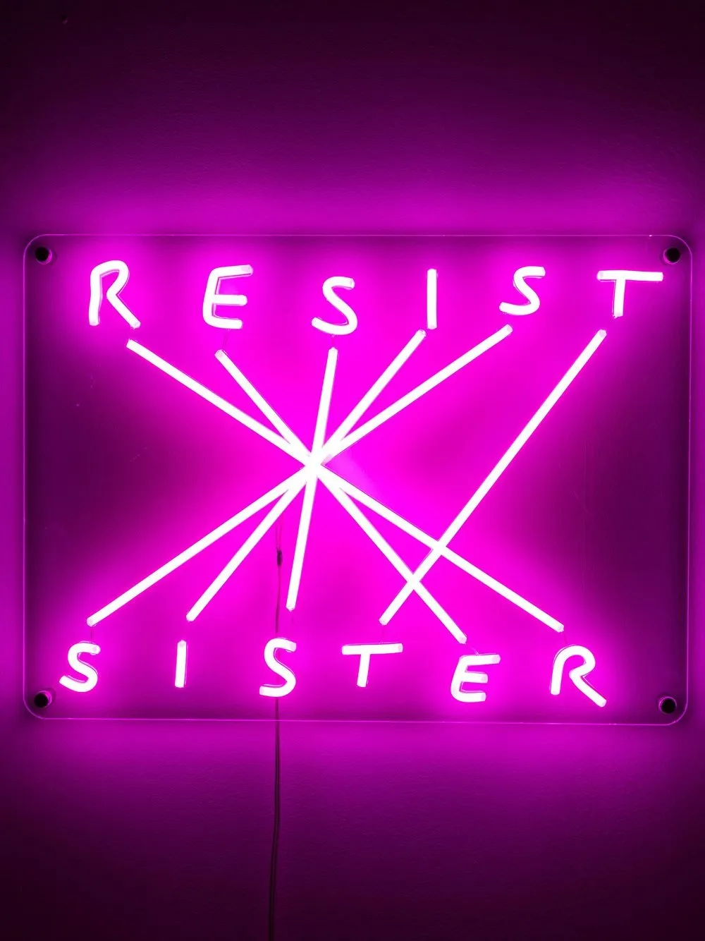 Shop Seletti Resist Sister Led Lamp In Fucsia