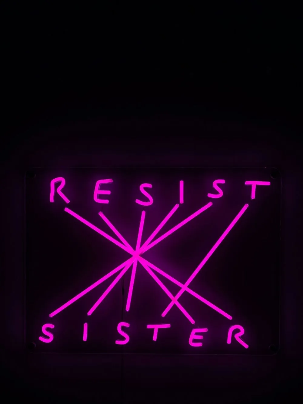 Shop Seletti Resist Sister Led Lamp In Fucsia