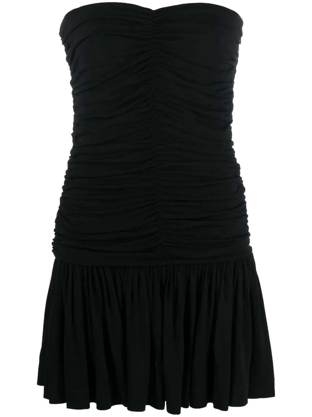 

Dsquared2 strapless ruched dress - Black