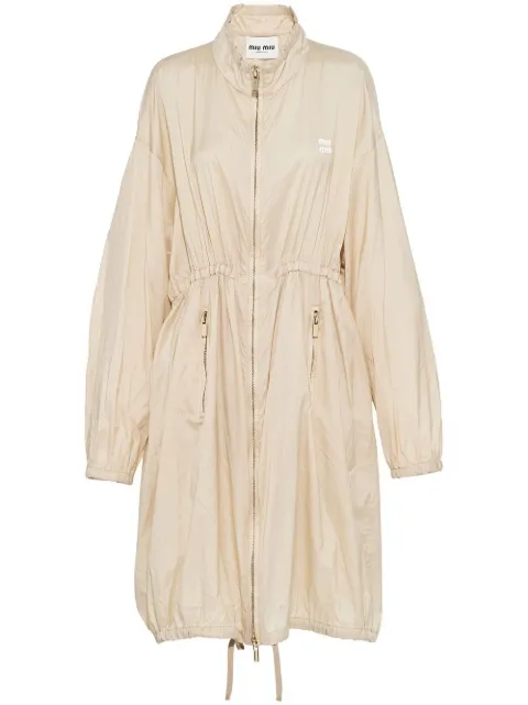 Miu Miu technical silk coat