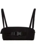 Miu Miu Radzimir buckle-detail bralette top - Black