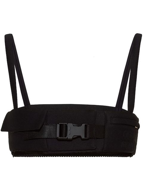 Miu Miu Radzimir buckle-detail bralette top