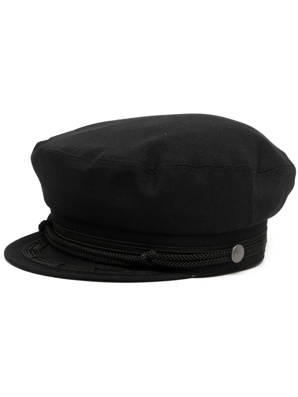 

Yohji Yamamoto rope-detailing wool beret - Black